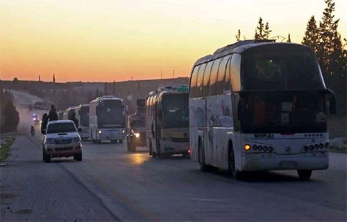 Los terroristas del campamento Yarmuk se rinden